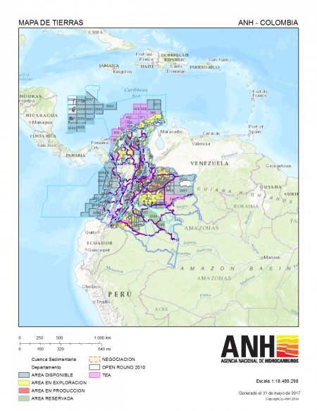 mapa-de-tierras-ANH-Colombia | LATAM ENERGY